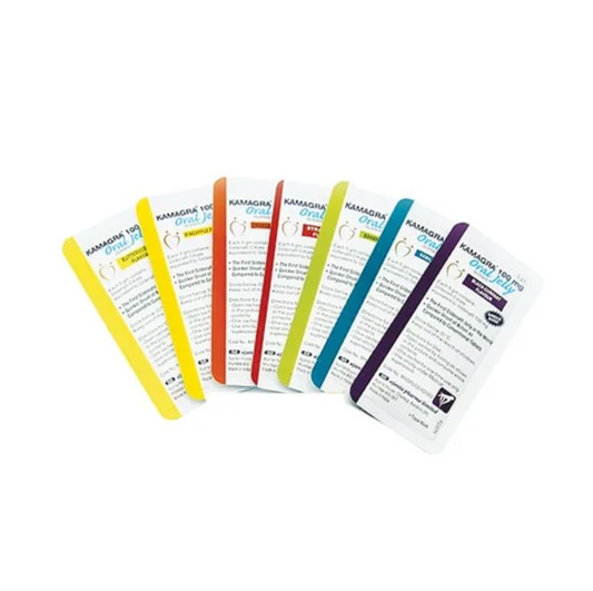 Kamagra Oral Jelly - 7 plicuri - 100mg - 7 arome