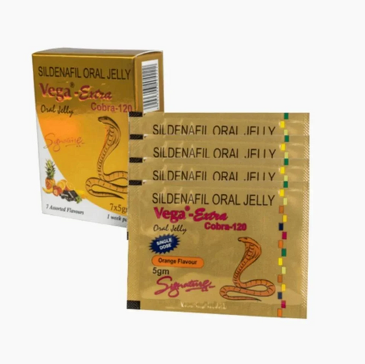 Sidenafil Oral Jelly - 7 plicuri - Vega Extra - Cobra 120